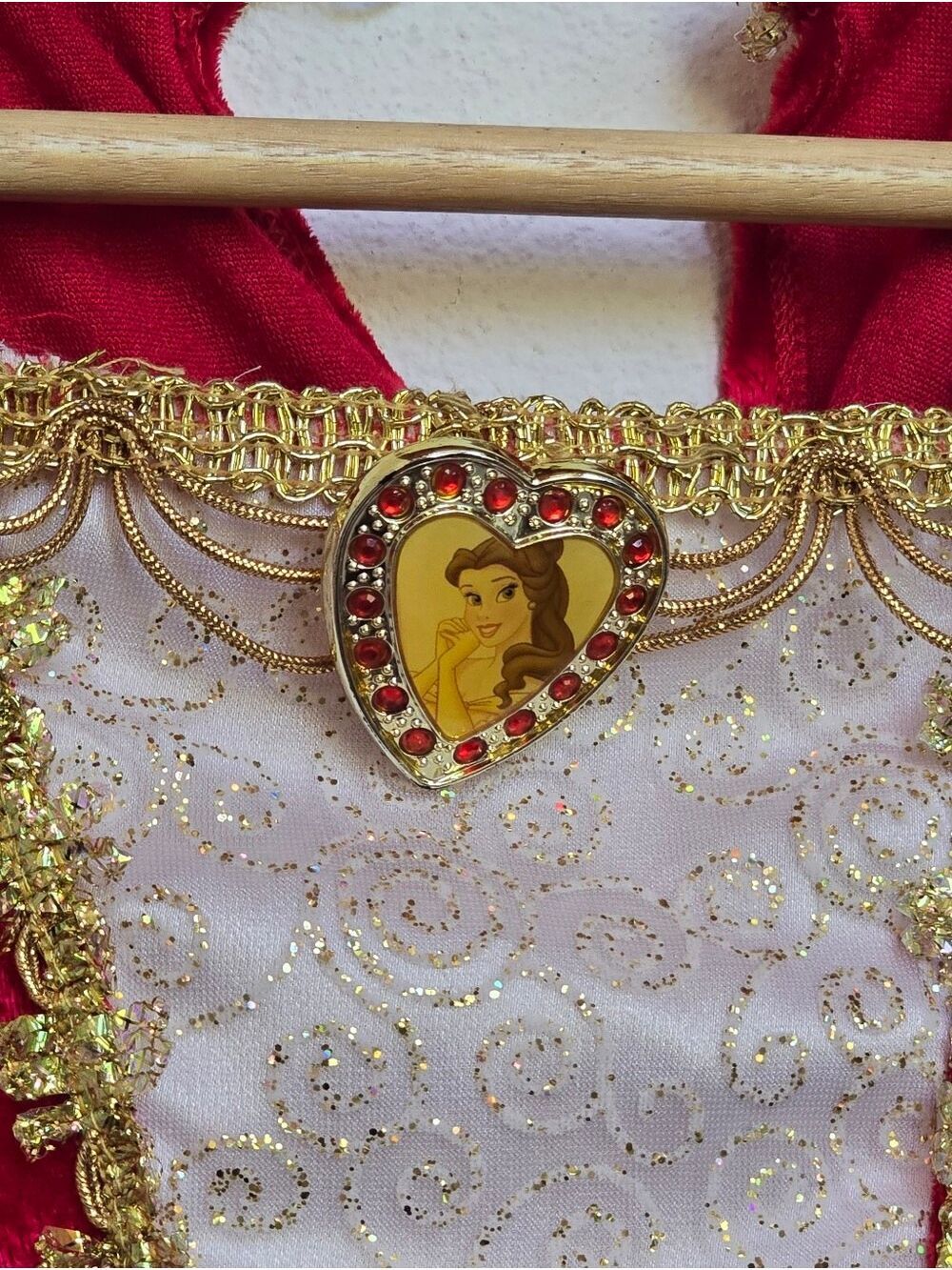 Walt Disney World Deluxe Belle Princess Costume Dress Girls L 10-12 - Picture 5 of 17